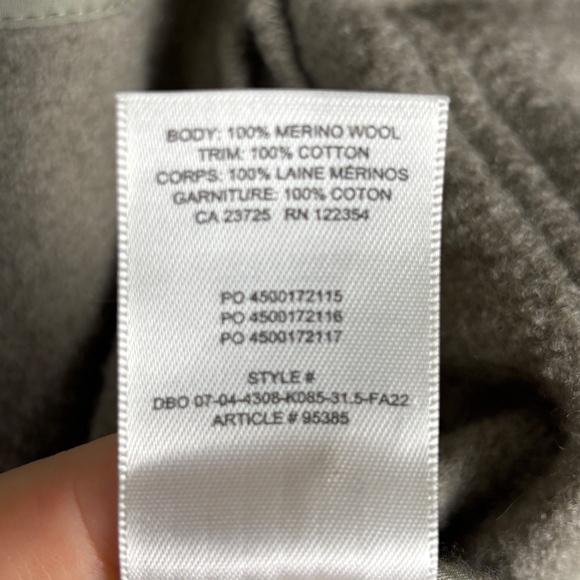 Wilfred Free Aritzia Womens Ganna Wool Shirt Jacket Shacket Sz S Merino Utility - Picture 5 of 9